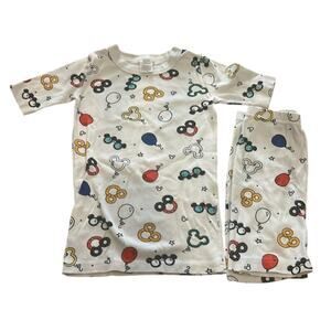 Hanna Andersson Disney Mickey Mouse Short John Pajamas Size 130cm 8Y Unisex